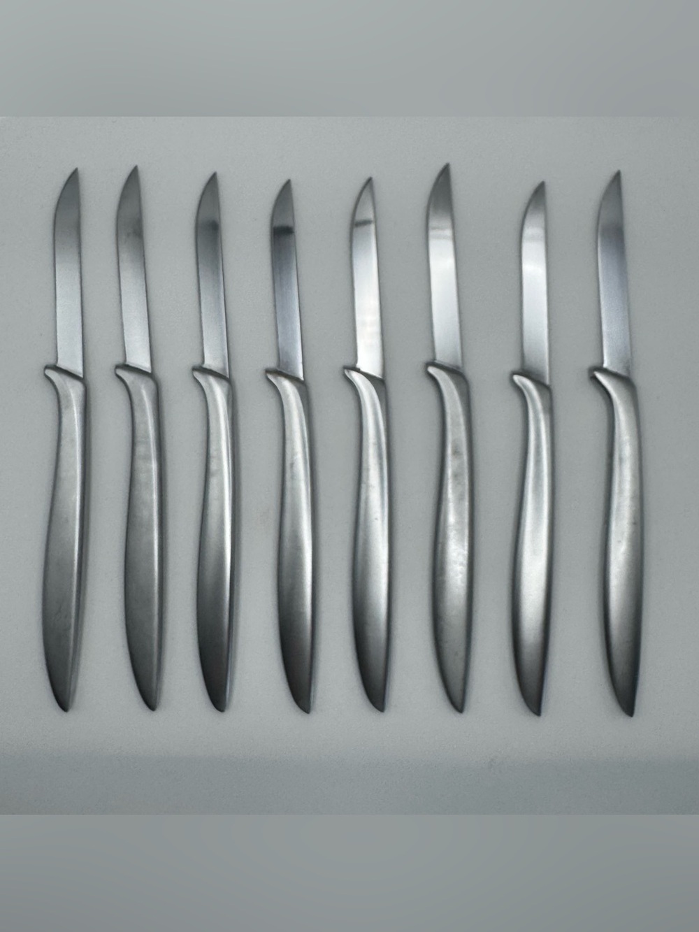 Gerber Miming USA steak knives set of 8 vtg stainless steel MCM flatware cutlery